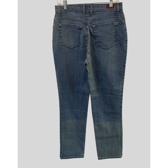 Gloria Vanderbilt Sz 10 Amanda Straight Leg Stretch Classic Fit Denim Jeans - Picture 2 of 8